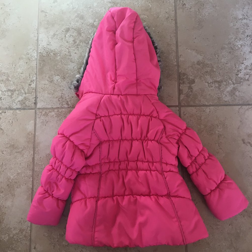 London Fog Girls Size S/4 Puffy Pink Jacket - Picture 2 of 4